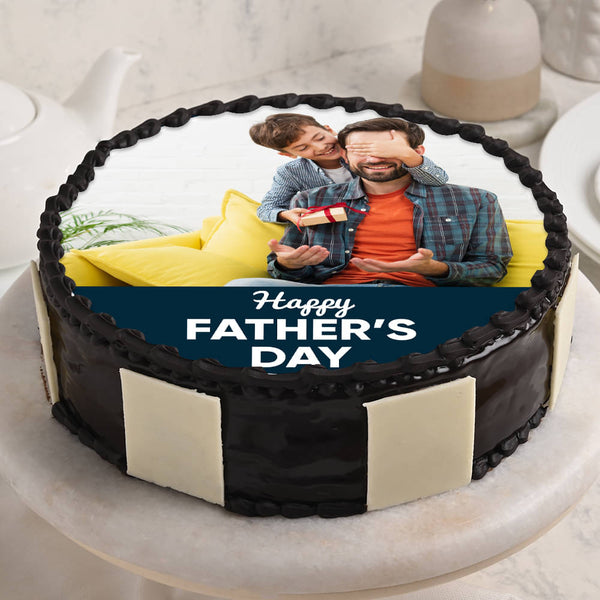 father's day decorations personalised photo cake