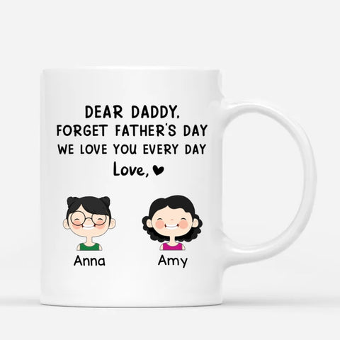 custom fathers day cups for stepdad with names and funny fathers day message[product]