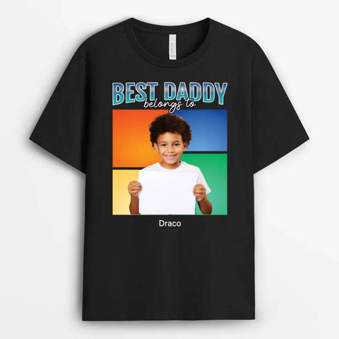 custom fathers day t-shirt for dad with kid's picture