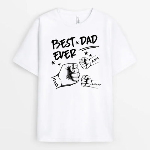 personalised fathers day t-shirt with text as Father's Day gifts for stepdads