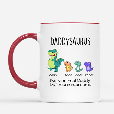 Personalised Daddysaurus Mug as dad gifts from daughter