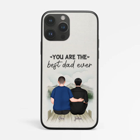 Personalised Best Dad Ever Phone Case as Fathers day gifts from son
