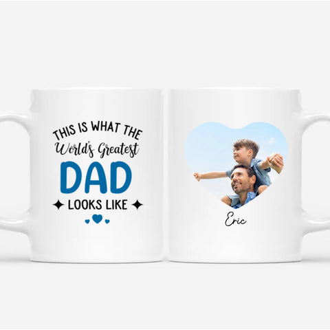 Personalised This is What The World’s Greatest Dad Looks Like Mug as Fathers day gifts from son UK
