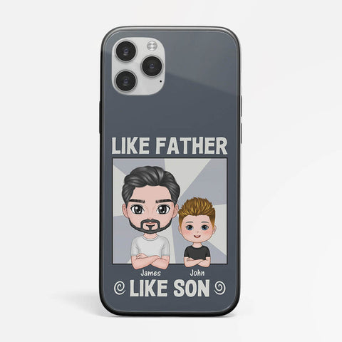 Personalised Like Father Like Son Phone Case as Fathers day gifts from son[product]