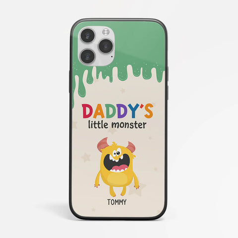 Personalised Dad's Little Monster Phone Case as gift ideas from son to father