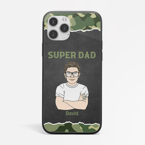Personalised Super Dad Phone Case as gift ideas from son to father