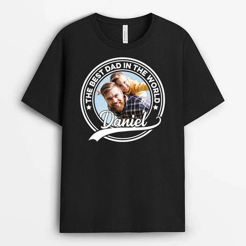 custom fathers day photo shirts for dad with image and text[product]