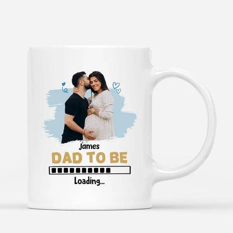 customised ceramic cups for dad to be on fathers day with picture and cute design