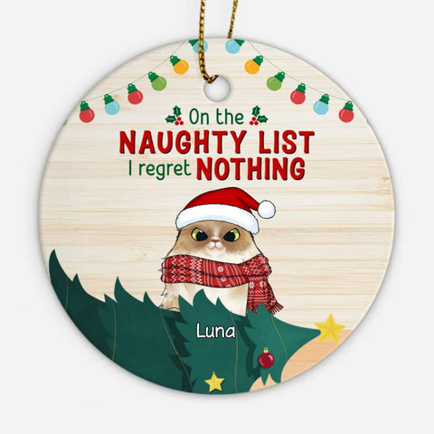 Personalised Ornaments For Nurse Featuring Cats With Names For Christmas[product]