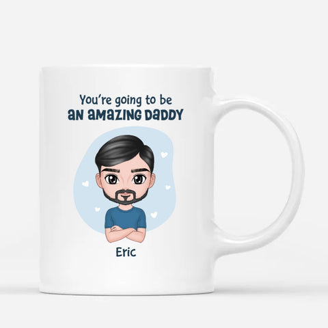 personalised fathers day mugs for father to be with message[product]