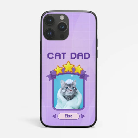 funny cat phone case personalised with photo for cat lovers