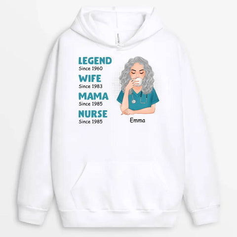 Personalised Hoodies For Nurse With Names[product]