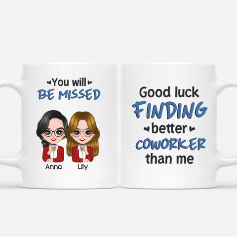 funny personalised mugs for leaving colleagues with names