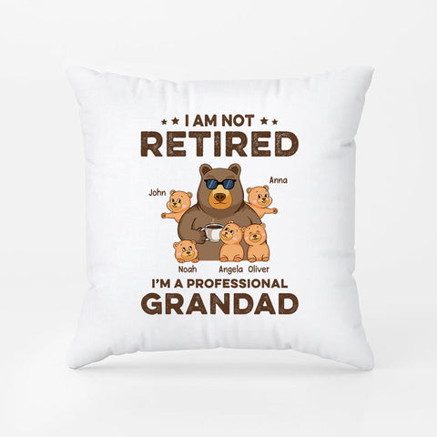 gift ideas for a husband i am not retired pillow 
