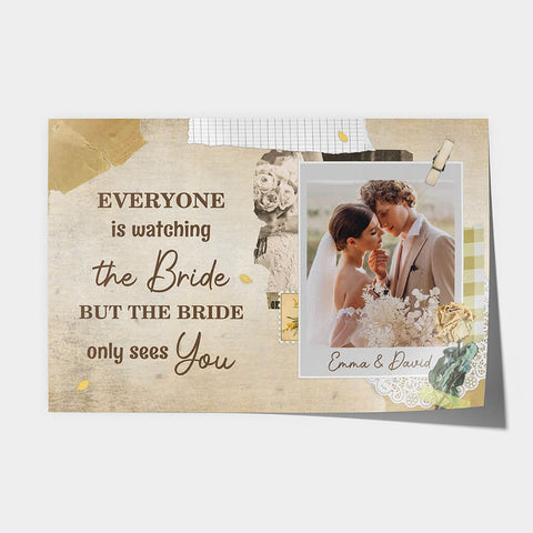 gift ideas for husband the bride only sees you poster 