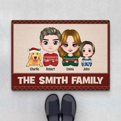 presents for husband christmas family doormat 