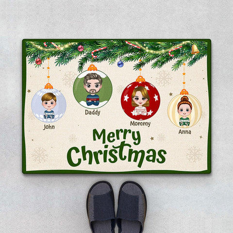 husband gift ideas merry christmas family doormat 