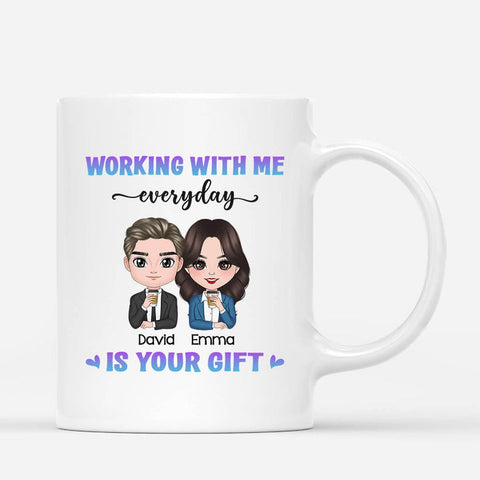 This mug, featuring a playful message and the image of you guys at work, is perfect for any male coworker[product]