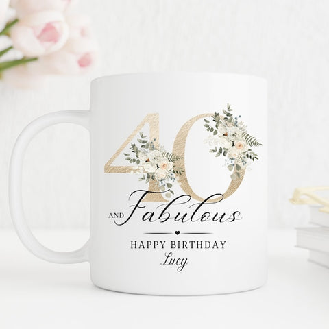 Gift Ideas for Best Friend 40th Birthday - Customised Coffee Mug