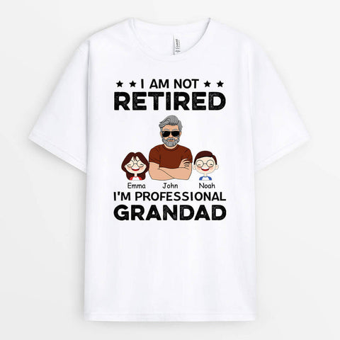 I'm Professional Grandad Not Retired T-Shirt as what are good gift ideas for dad