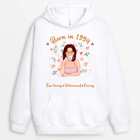 Personalised Born In 1994 Hoodie-30th birthday ideas for daughter