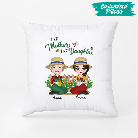 Personalised Like Mother Like Daughter Garden Pillow-30th birthday gifts for daughter