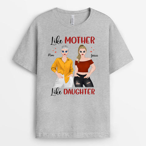 Personalised Like Mother Like Daughter Shirt-gift ideas for 30th birthday daughter
