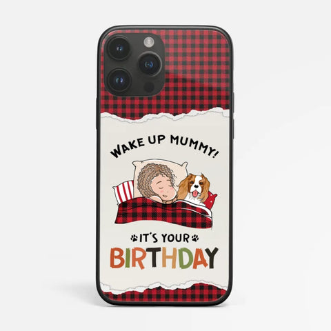 Personalised Wake Up It's Your Birthday Dog Phone Case-30th birthday ideas for daughter