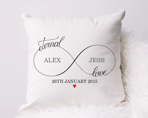 Valentine's Day Gift Ideas for Fiancé Female - Personalised Pillow