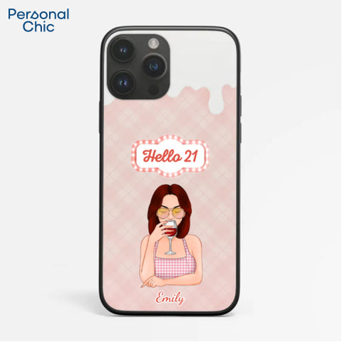Personalised Hello 21 Phone Case - Gift Ideas for Friends 21st Birthday