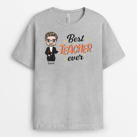 Personalised The Best Teacher Ever T-Shirt as graduation gift ideas for friends