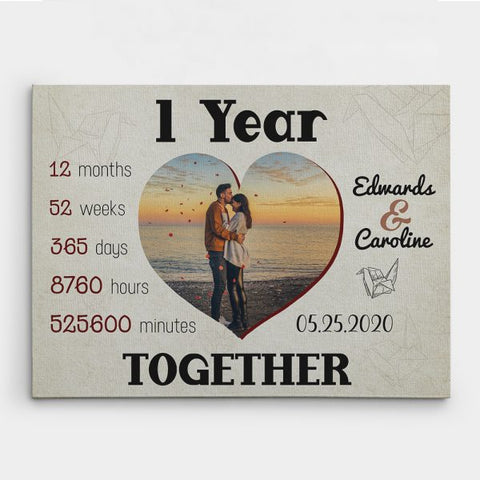 Gift Ideas for Girlfriend 1 Year Anniversary - Canvas Printing