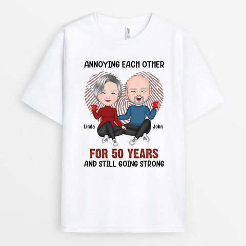 Personalised Annoying Each Other For Many Years Still Going Strong T-shirt-gift ideas for grandad