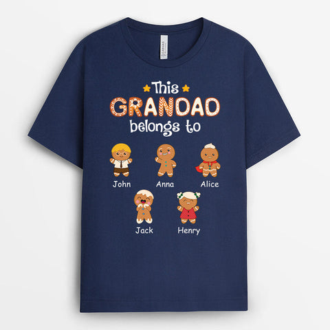 Personalised This Grandad Belongs To T-shirt-grandad gift ideas[product]