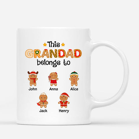 Personalised This Grandad Belongs To Mug-grandad gift ideas[product]