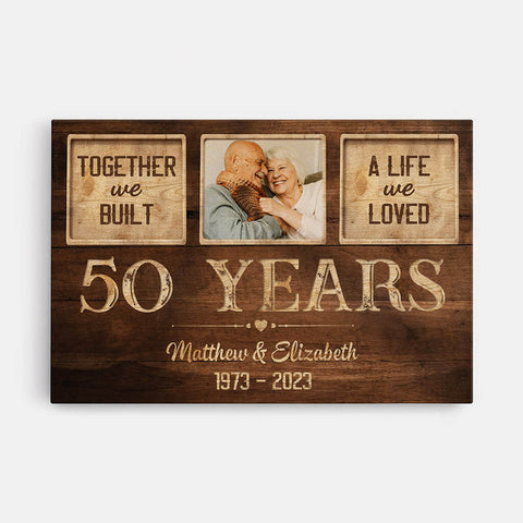 Personalised A Life We Loved Canvas-best grandad presents[product]