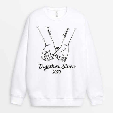 Personalised Together Since Sweatshirt-best grandad gifts[product]