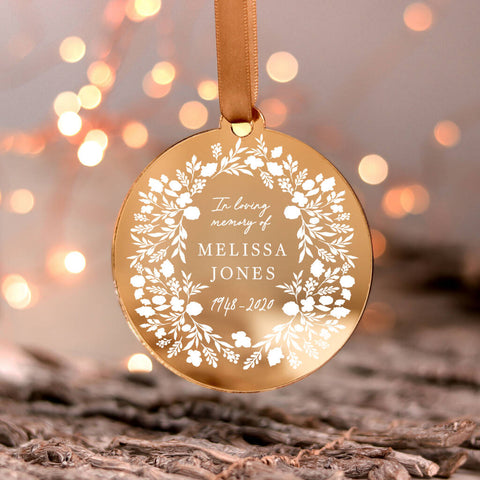 Gift Ideas for Grieving Friend UK - Personalised Ornaments