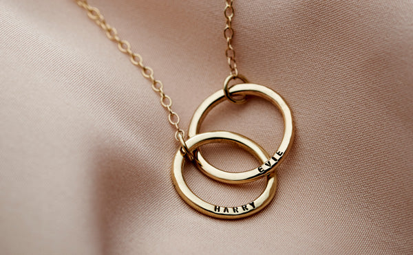 Gift Ideas for Husband Anniversary - Personalised Gold Jewellery