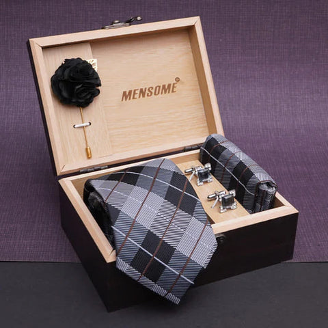 Gift Ideas for Husband at Christmas - Dapper Tie and Cufflinks Set