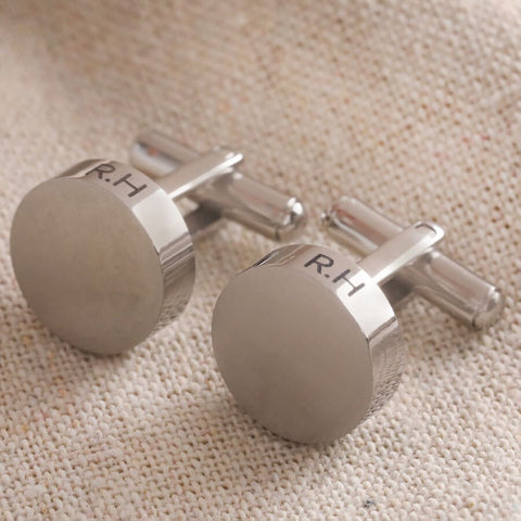 40th Gift Ideas for Male Friend Birthday - Personalised Engraved Cufflinks