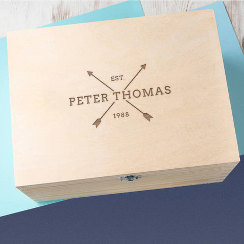 Meaningful Gift Ideas for Male Friend Birthday - Engraved Keepsake Box