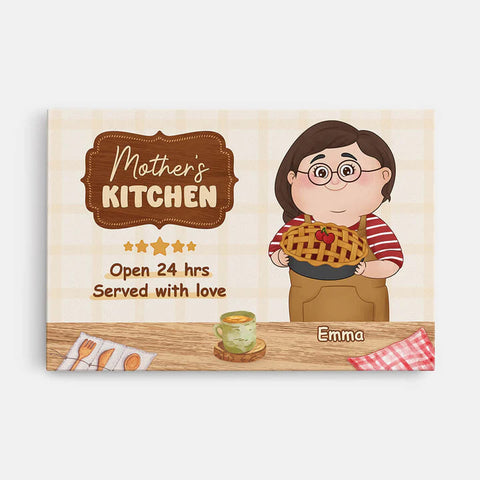 Personalised Mummy's Kitchen Canvas as One of the best gift ideas for wife's 50th birthday[product]