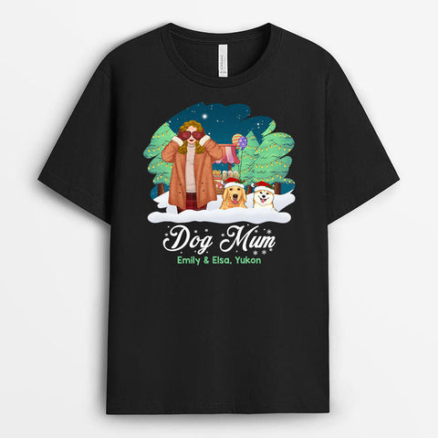 women's gift ideas for christmas dog mum xmas t shirt 