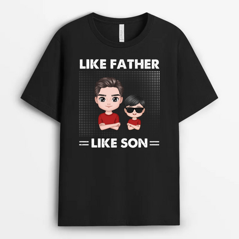 Like Father Like Son Fist Bump T-shirt as 18th birthday gifts from parents for son