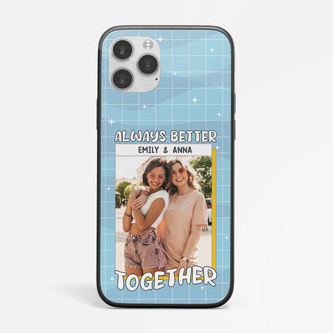Personalised Always Better Together Phone Case, printed meaningful texts and favourite photos of both of you, can make any leaving coworkers valued and appreciated[product]