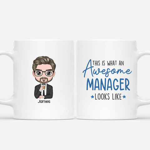 This mug, featured with his confident image, is best to be a retirement present for male colleague