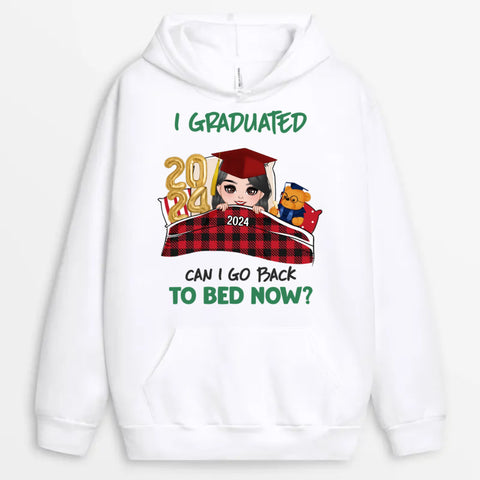 Personalised Can I Go To Bed Now Hoodies-congratulations message for graduation