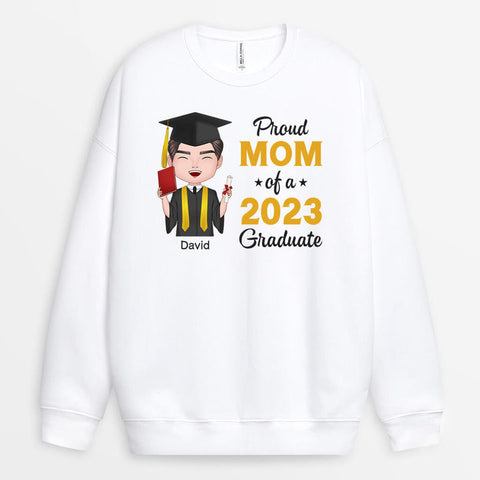 quote for graduation son proud mom sweatshirt 
