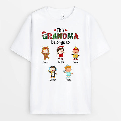 Personalised This Grandma Belongs To T-Shirt are gift ideas for the grandparents[product]